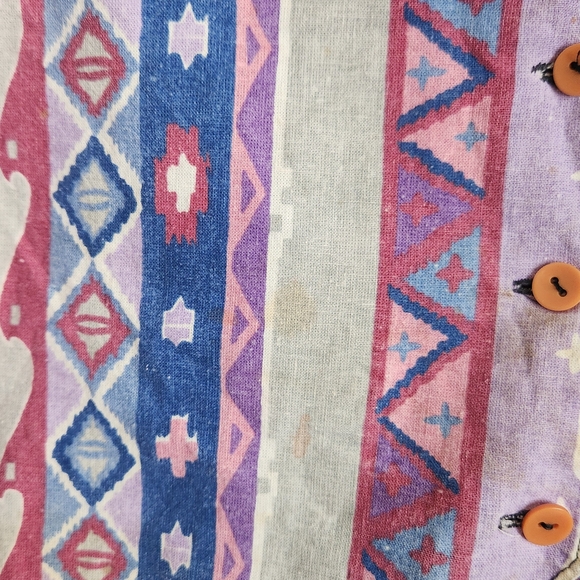 Colorful Geometric Patterned Vest - Picture 2 of 4